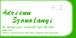 adrienn szomolanyi business card